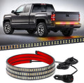 60 in Amber Red Truck Tailgate Strobe Light Strip - High Visibility