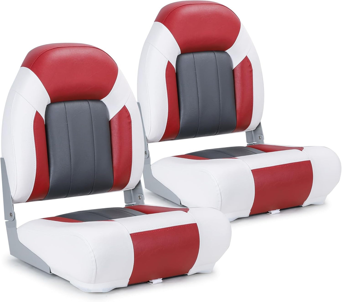 Deluxe Marine High Back Folding Boat Seat for Ultimate Comfort