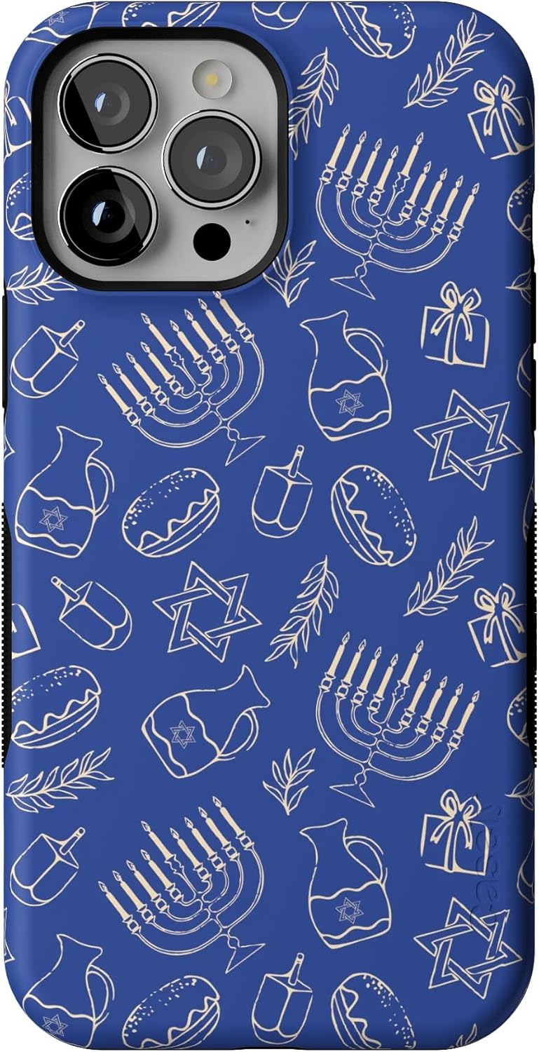 Bold Protective iPhone 13 Pro Max Case for Hanukkah Fun