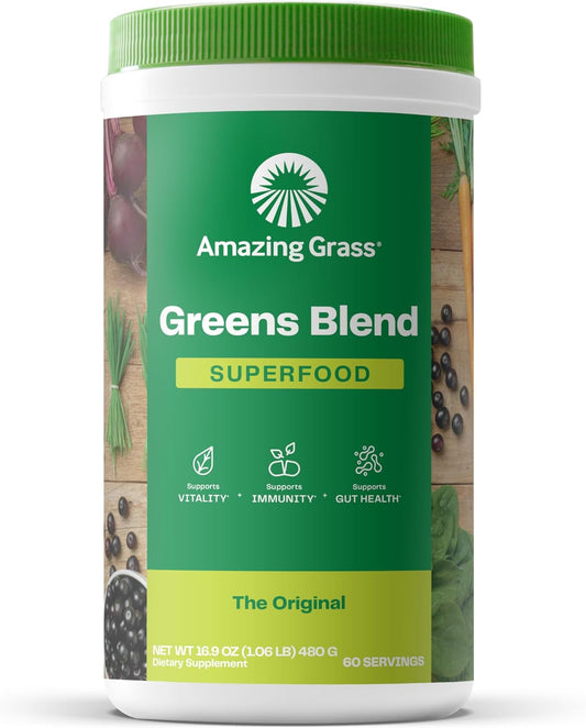 Amazing Grass Greens Blend Superfood Powder for Daily Health