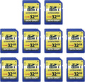 INLAND 32GB Class 10 SDHC Card 10-Pack - Reliable Trail Camera Storage