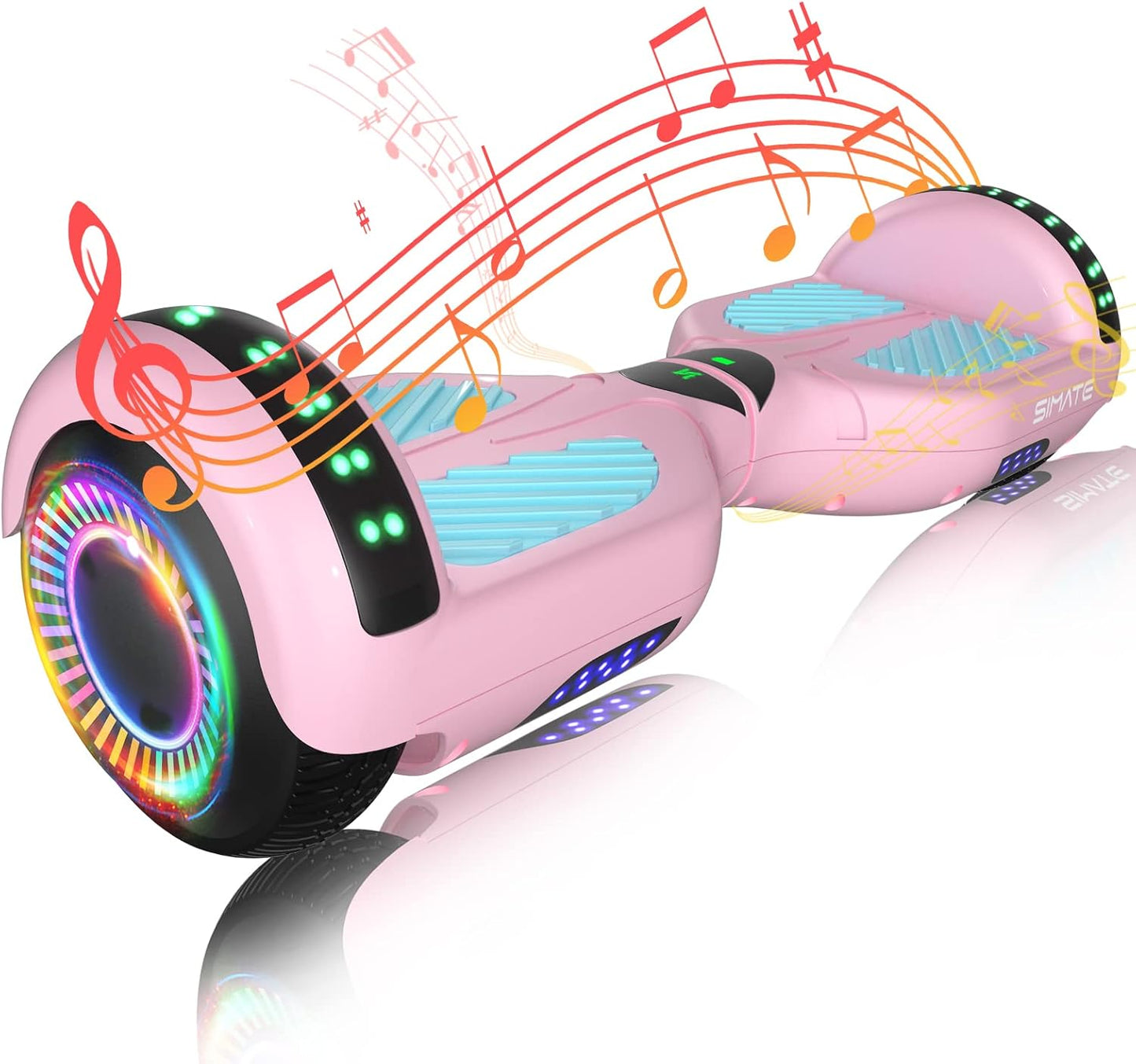 Self-Balancing Scooter with Bluetooth & LED Lights for All Ages