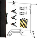 C Stand with Boom Arm Professional Heavy Duty Light Stand - Versatile