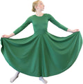 Danzcue Girls Praise Loose Fit Full Length Long Sleeve Dress