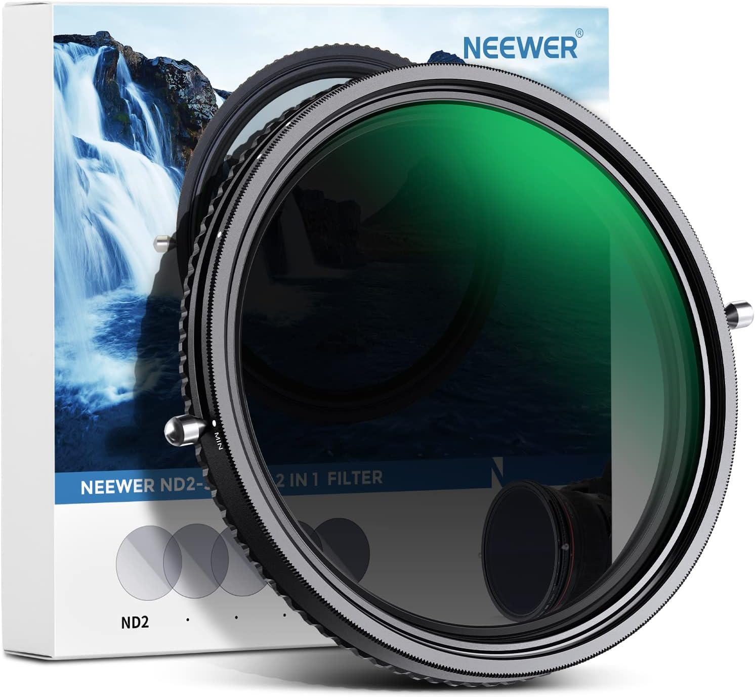NEEWER 2 in 1 43mm Variable ND Filter for Stunning Photography