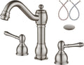 Aolemi 8 Inch Widespread Bathroom Sink Faucet with Vintage Style