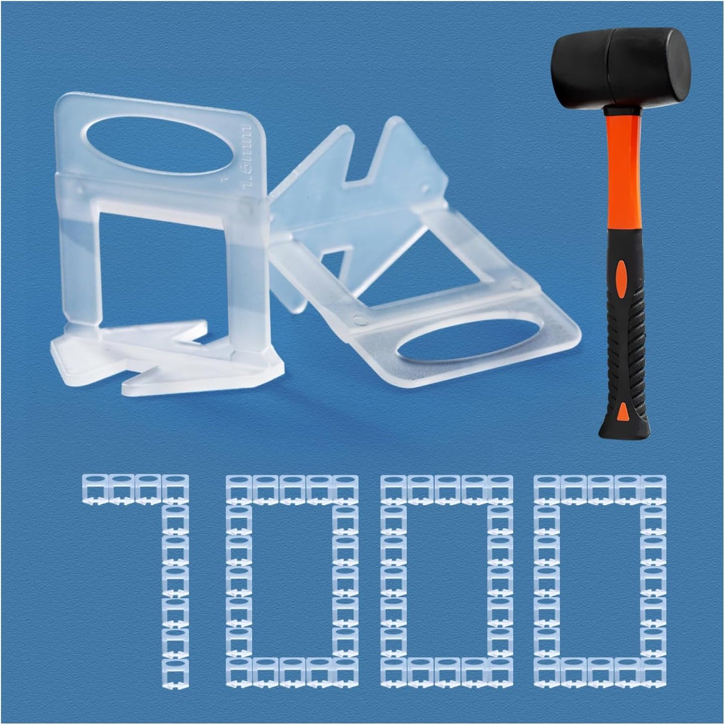 Tile Leveling System 1/16in Spacers for Perfect Tile Installation