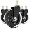 Office Chair Wheels Replacement Set of 5 - Smooth, Quiet Roll