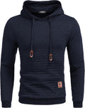 COOFANDY Mens Hooded Sweatshirt Waffle Knit Pullover (Style XM14)