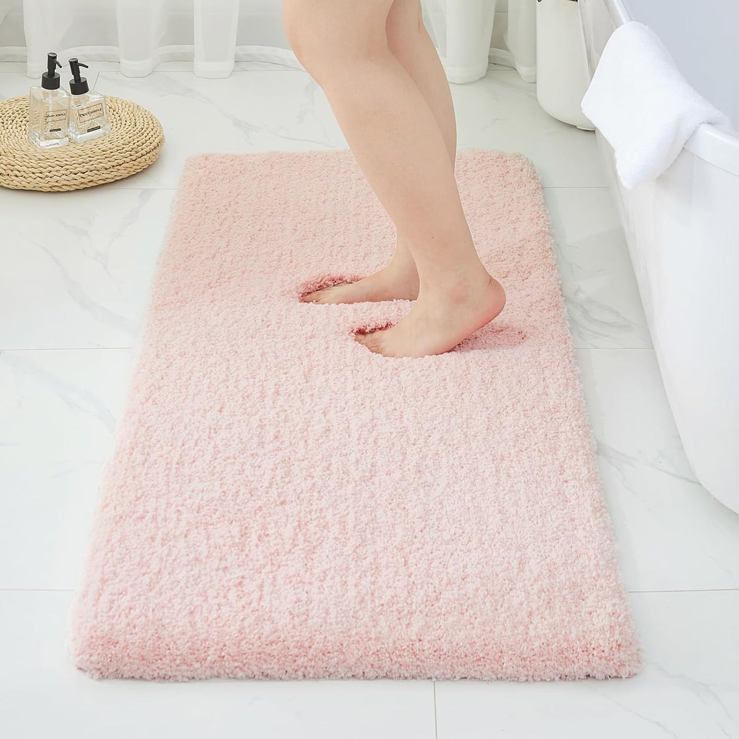 Ultra Thick Shaggy Soft Absorbent Bath Rug for Your Bathroom