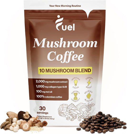Brain-Boosting Mushroom Coffee for Gut Health