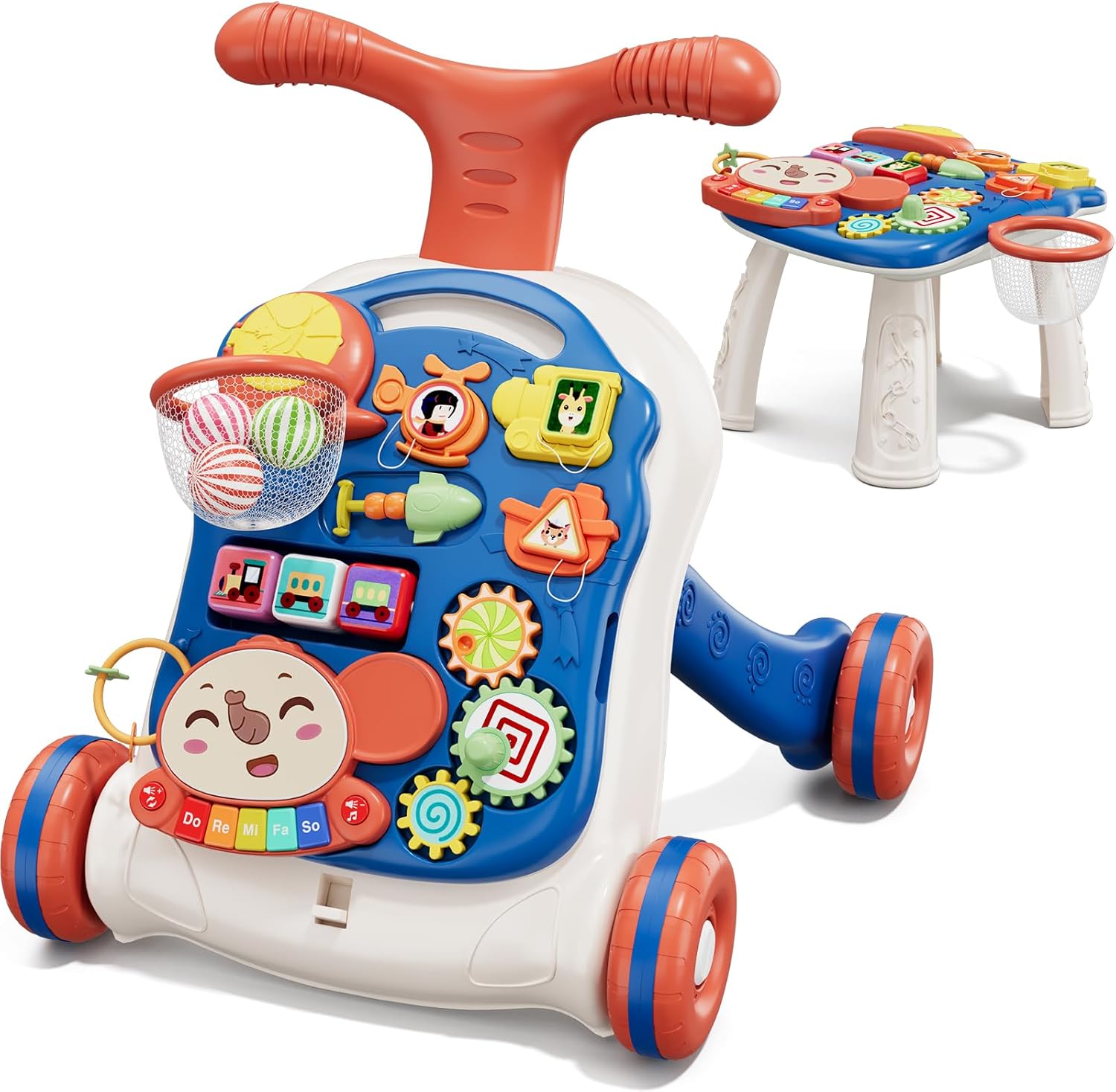 3 in 1 Baby Walker and Activity Center for Boys Learning Fun