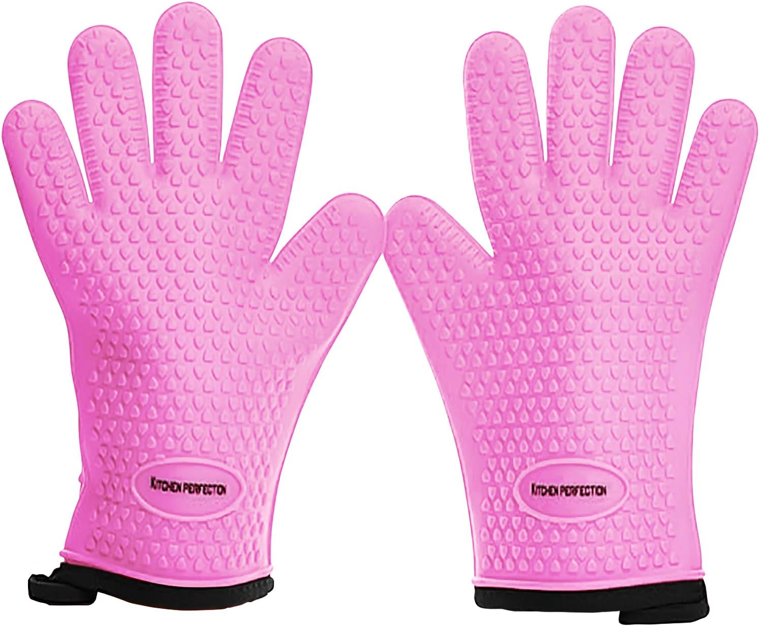 Extreme Heat Resistant Silicone Smoker Oven Gloves for BBQ