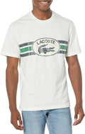 Lacoste Mens Crew Neck Short Sleeve Classic Fit Branding T-Shirt