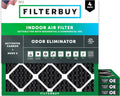Filterbuy 24x24x1 Air Filter MERV 8 - Odor & Allergy Defense