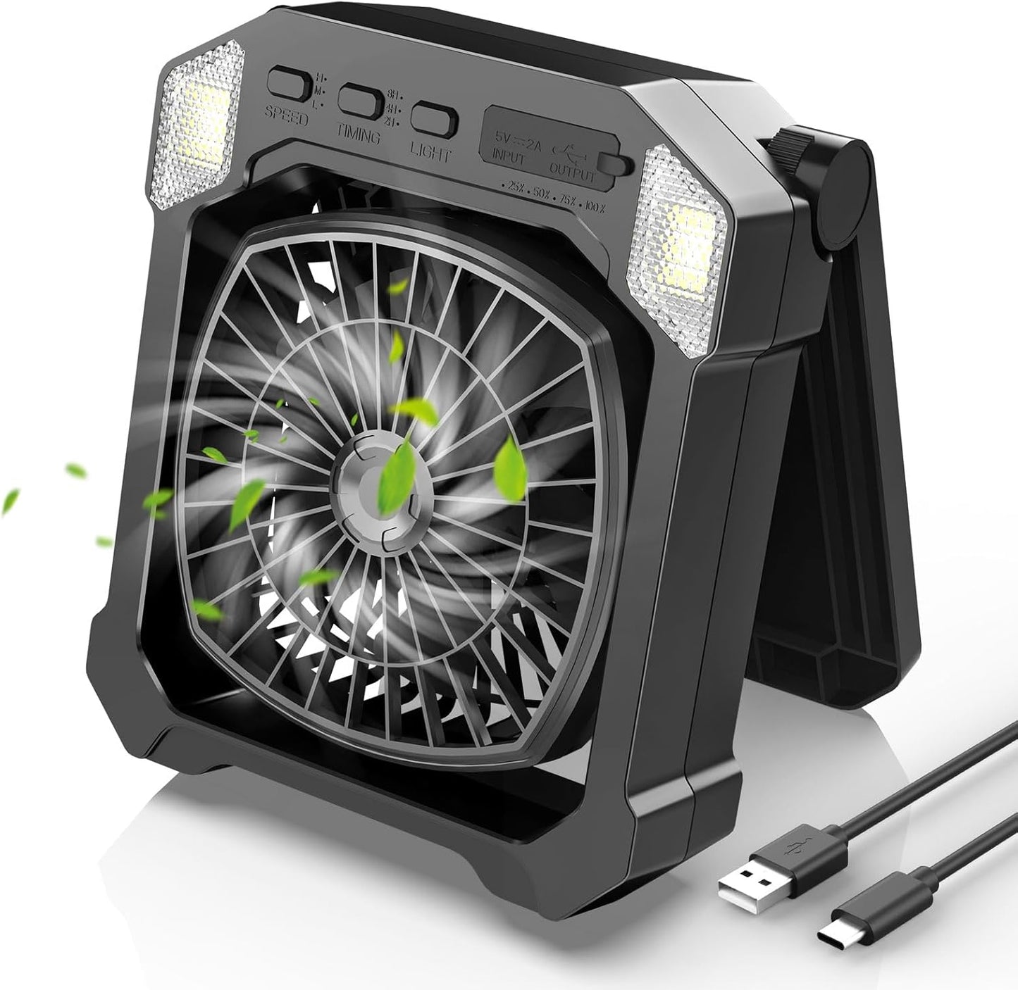 Camping Fan Solar Powered for Outdoor Adventures and Emergencies