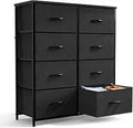 Sweetcrispy Dresser for Bedroom with 8 Fabric Bins - Versatile Storage