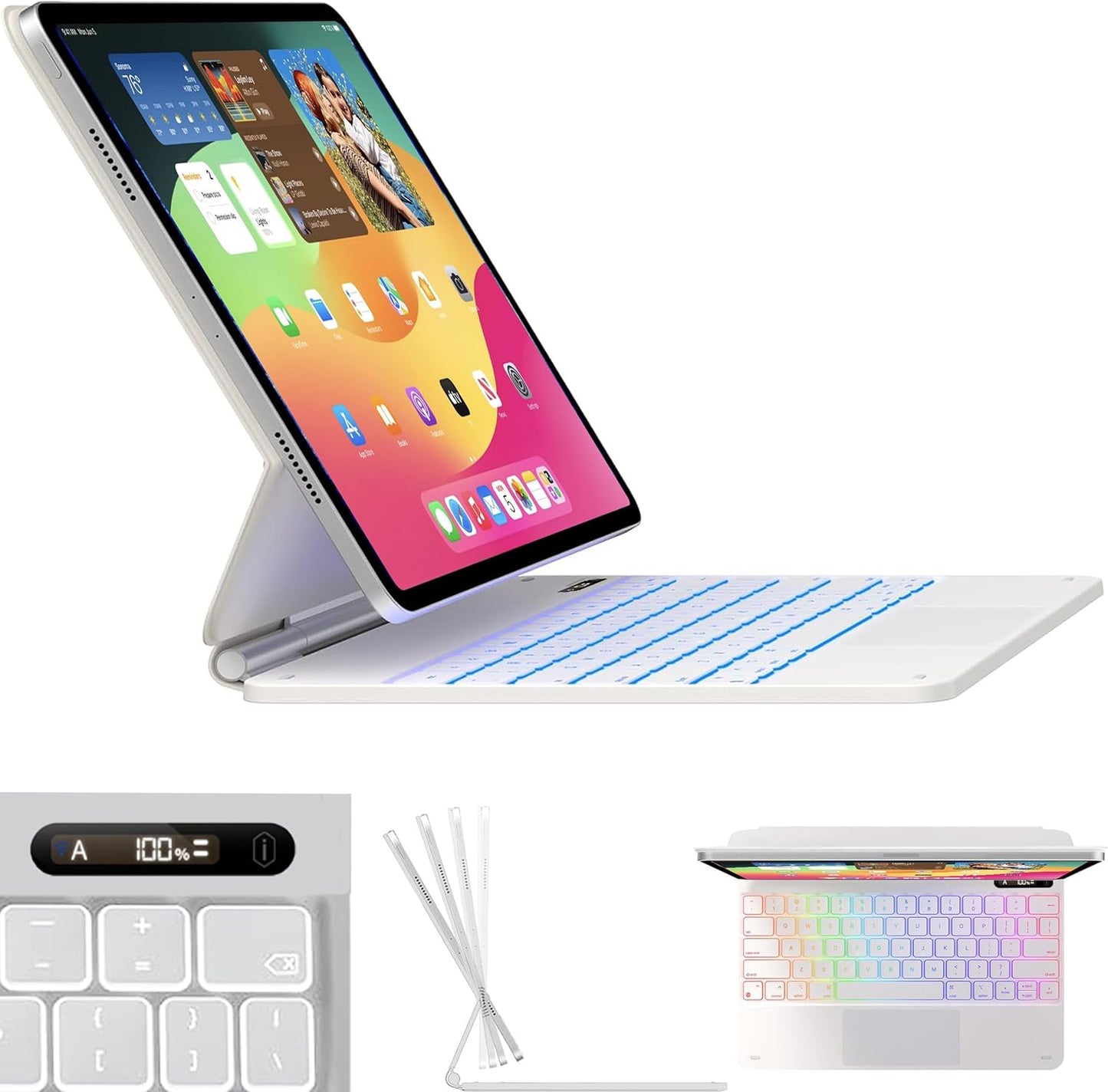 Snugg iPad Air 13 Case with Keyboard and Apple Pencil Holder