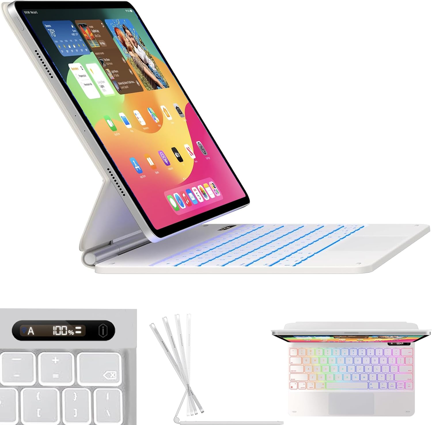 Snugg iPad Air 13 Case with Keyboard and Apple Pencil Holder