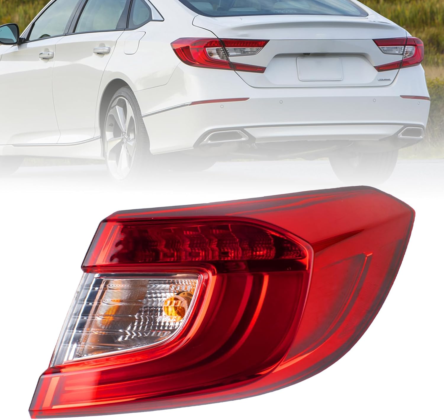 Boine Right Passenger Side Tail Light for 2018-2021 Honda Accord