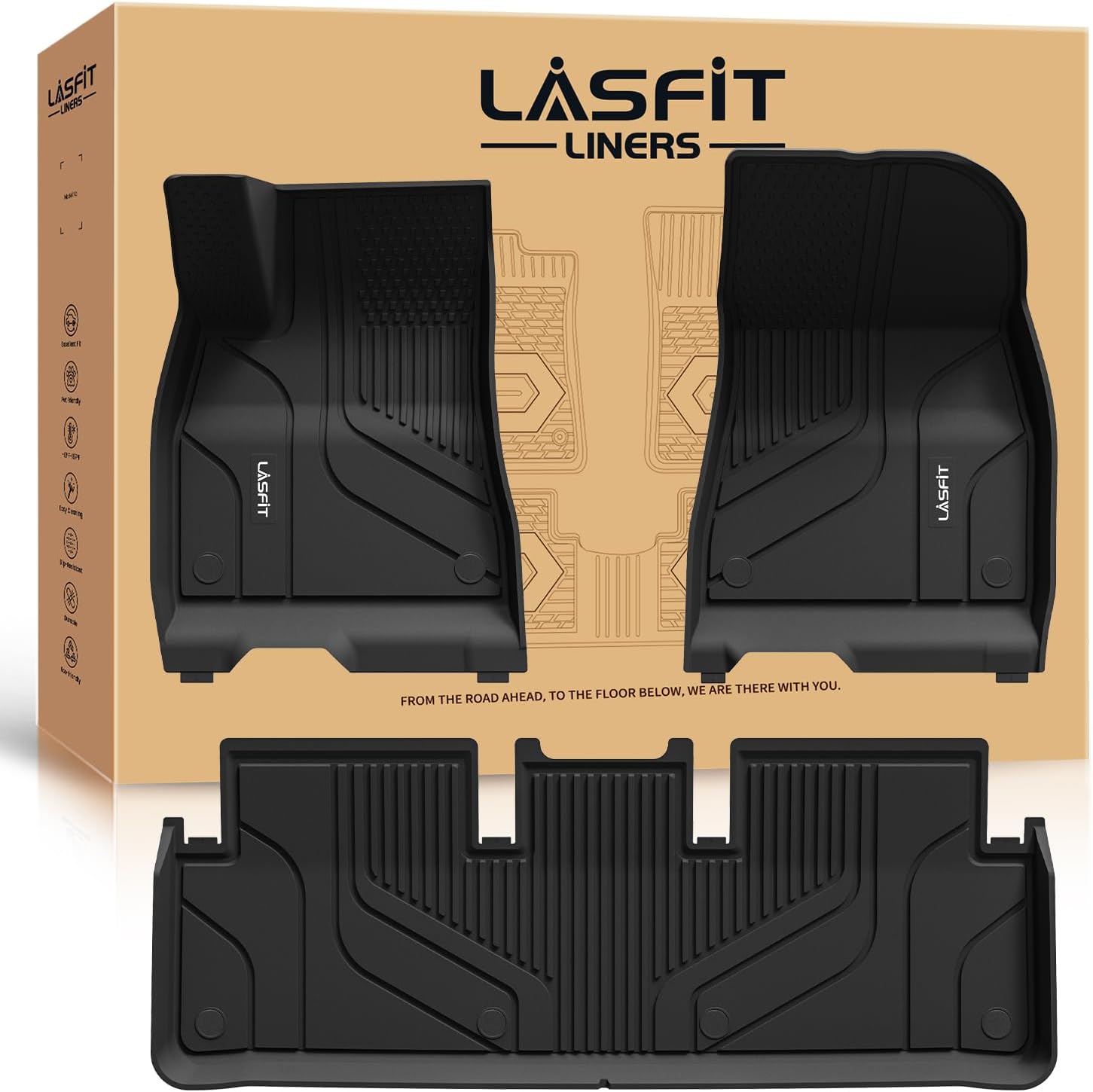 LASFIT Premium Extra Thick Floor Mats for Tesla Model 3 2024 2025