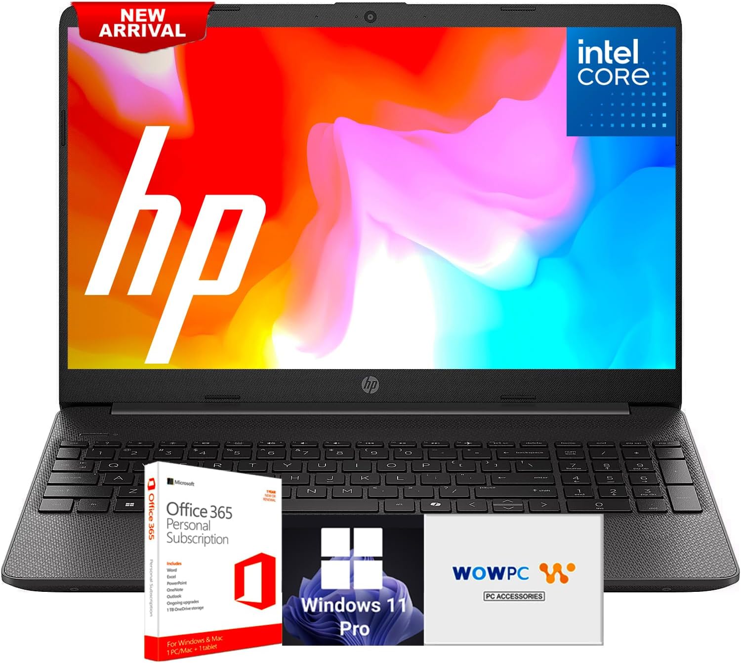 HP Laptop with Microsoft Office and Powerful Intel Dual-Core
