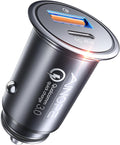 AINOPE 67.5W iPhone Car Charger USB C Fast Charging - Dual Port
