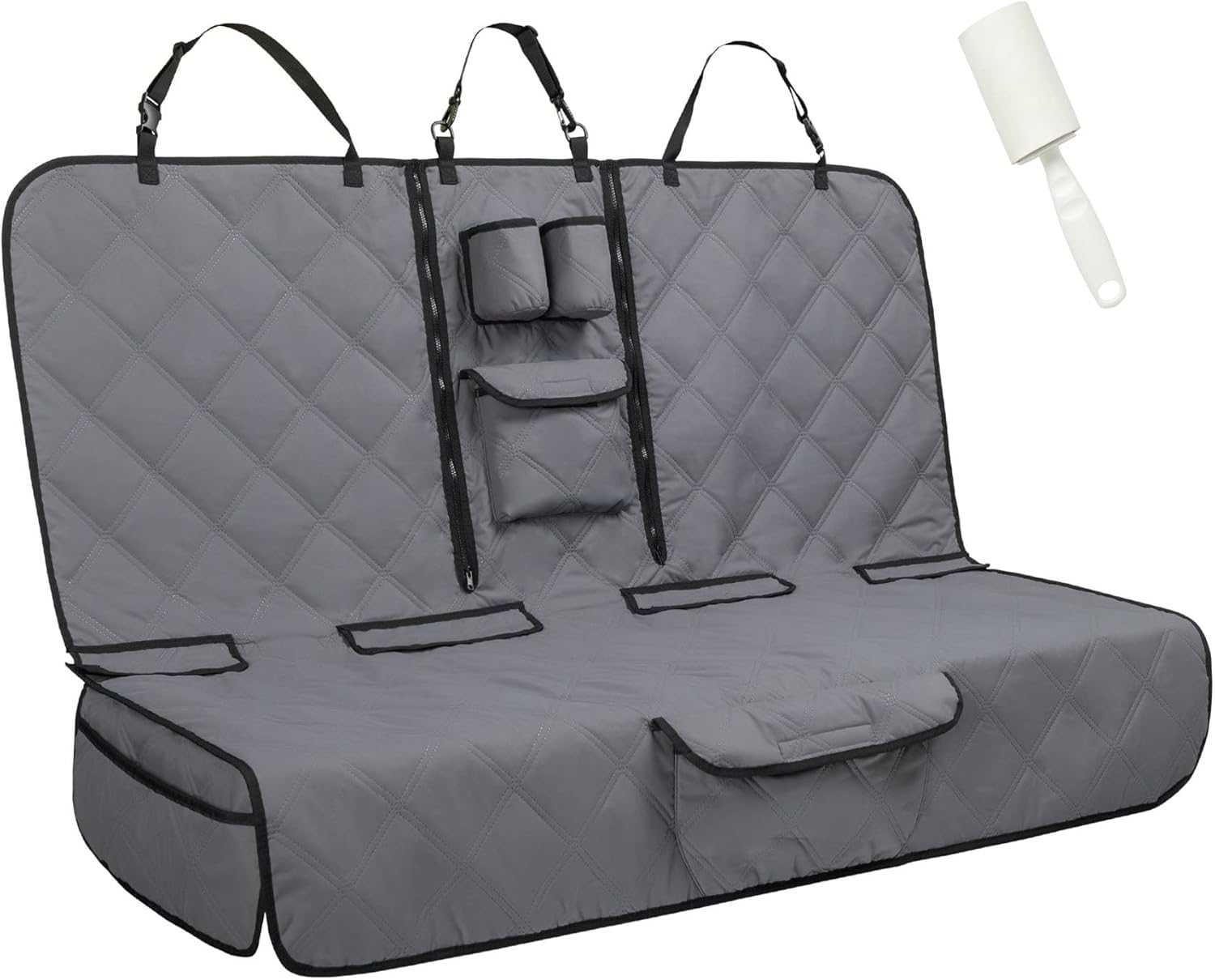 Soft-feeling Dog Car Seat Cover for Back Seat Protection