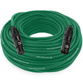 Balanced XLR Cable Male to Female 100 ft Green - Reliable Pro Audio