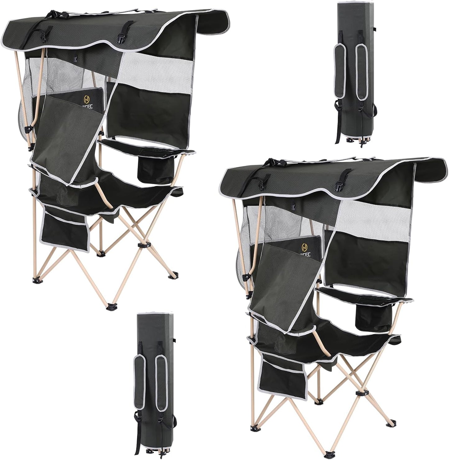 Portable Camping Chair with Canopy for Ultimate Comfort