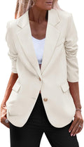 PRETTYGARDEN Women's Business Casual Blazer - Slimming Work Jacket