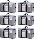 Extra Large Moving Bags 6 Pack 115 qt Silver - Heavy Duty Storage