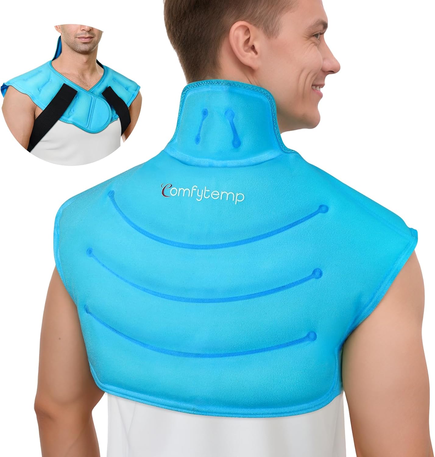 Comfytemp Large Ice Pack for Neck Shoulders Pain Relief Wrap