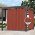 Outdoor Curtains Waterproof Windproof Patio Panel 110x120 in - Terra