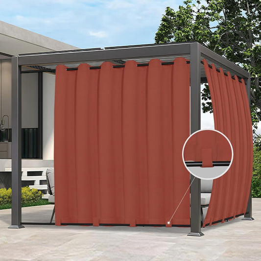 Easy-Going Outdoor Curtains Waterproof for Patio and Gazebo