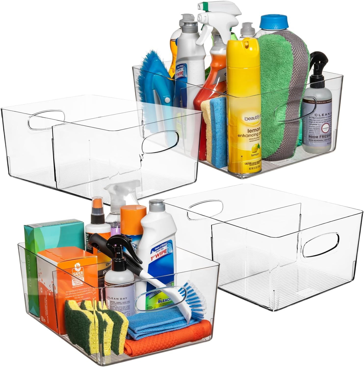 ClearSpace Plastic Storage Bins for Kitchen and Pantry Organization