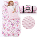 ACRABROS Toddler Nap Mat with Pillow and Blanket for Comfort