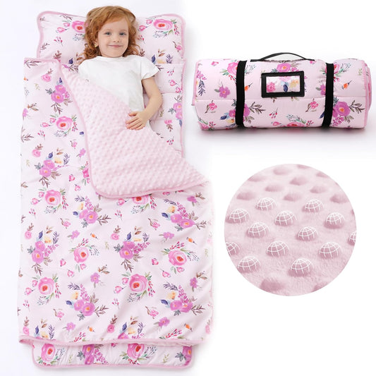ACRABROS Toddler Nap Mat with Pillow and Blanket for Comfort