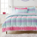 Tie Dye Stripe 5-Piece Microfiber Comforter Set for Twin - Soft