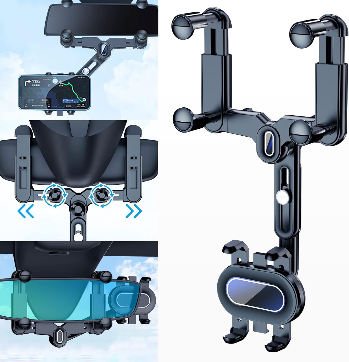FONKEN 360 Rotatable Car Phone Mount