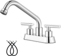 4 in Centerset Laundry Faucet with Swivel Spout - Polish Chrome
