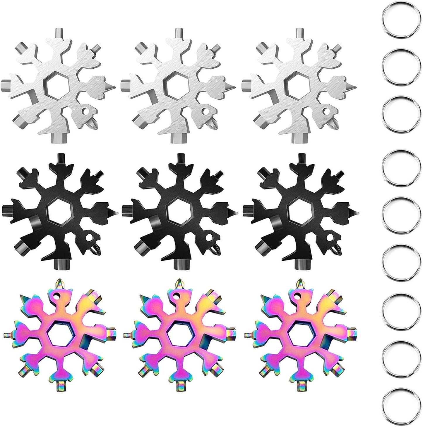 Snowflake Multi Tool - 18 in 1 Stainless Steel Kit