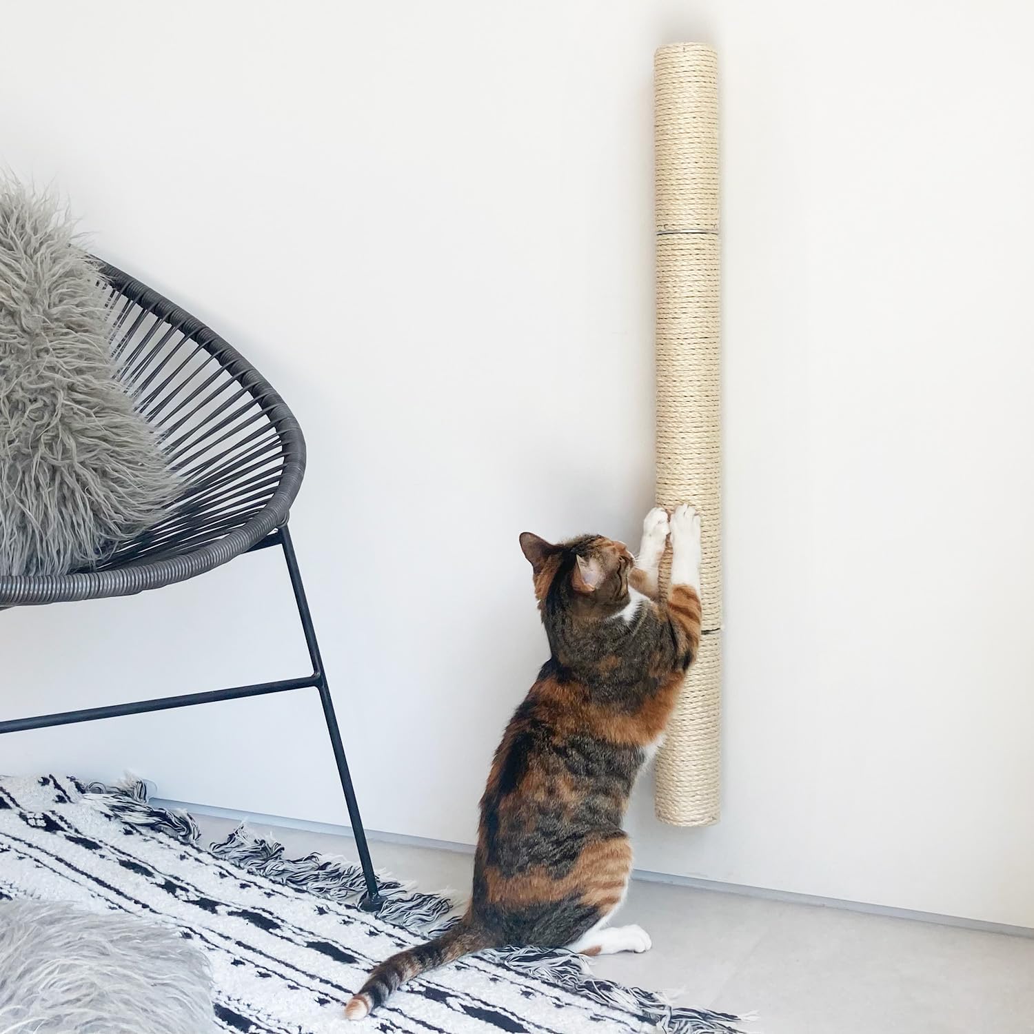34 Wall Mounted Cat Scratcher for Full-Body Stretching