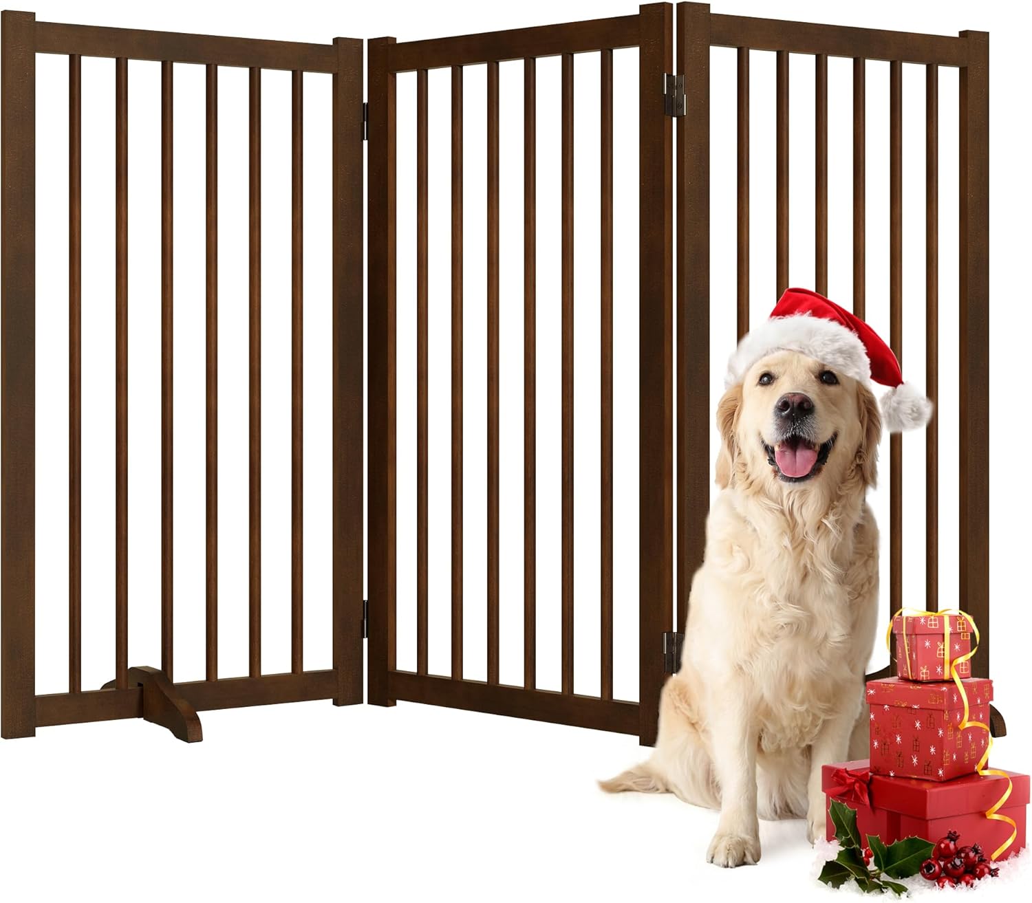 36 H Freestanding Dog Gate for Doorways and Indoor Use