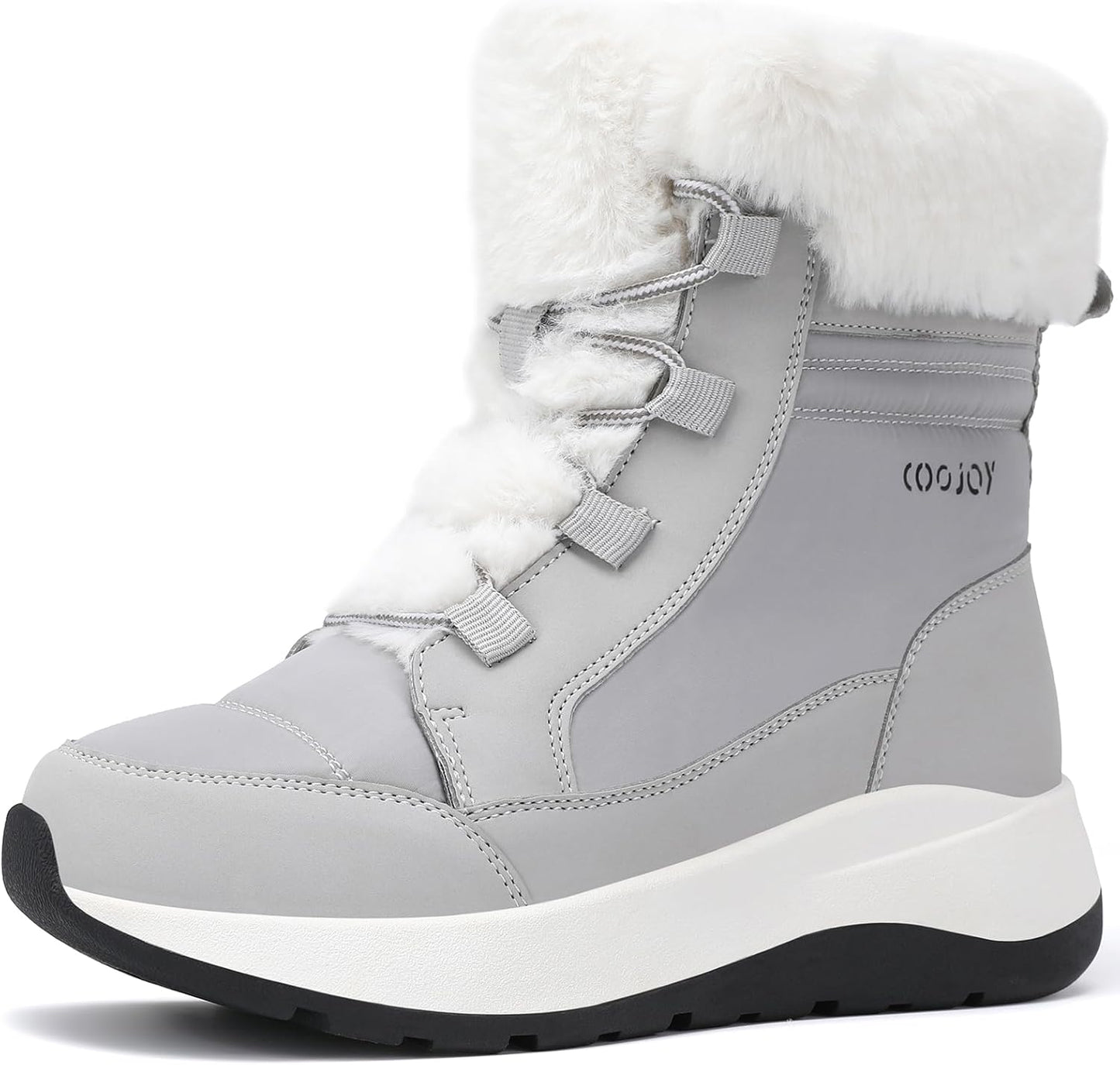 COOJOY Womens Waterproof Winter Snow Boots for Cold Weather