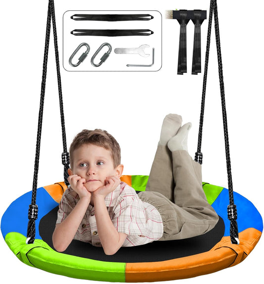40 Inch Saucer Tree Swing for Kids - 500Lb Capacity Fun