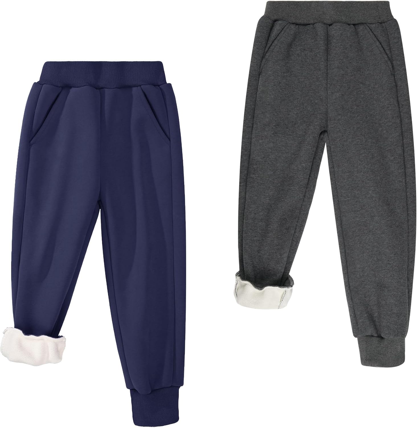 Fleece Lined Sweatpants for Kids - Warm Winter Joggers