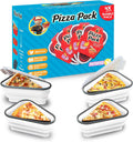 PIZZA PACK Reusable Pizza Slice Container 4 Pack - Space Saving