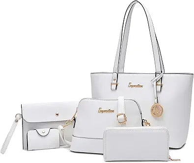 Soperwillton Handbag Set for Women - Stylish 5pcs Tote Bags