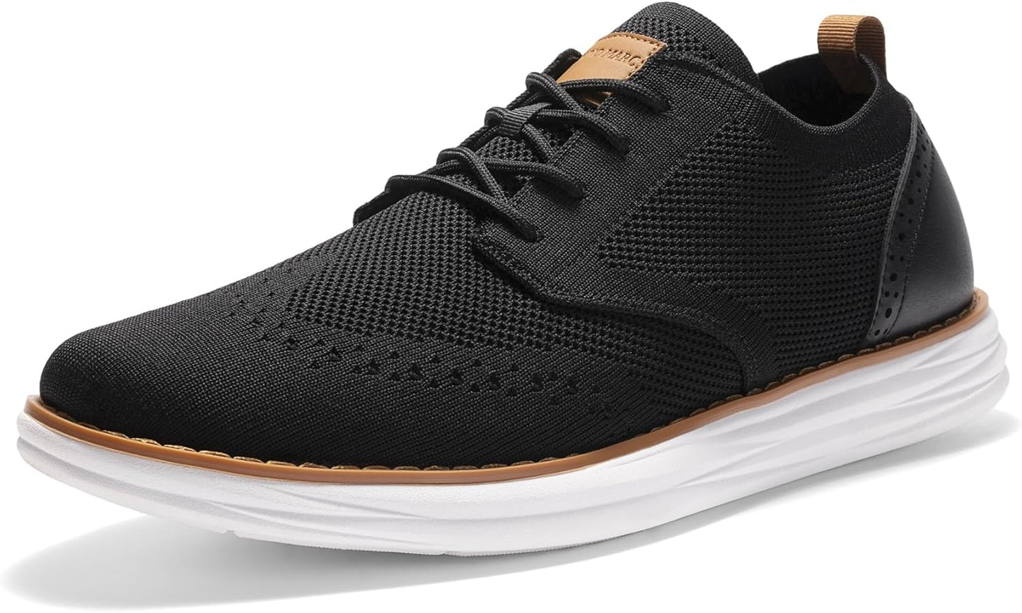 Bruno Marc Men's KnitFlex Craft Mesh Oxfords for Comfort